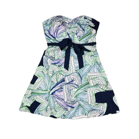 Anthropologie Moulinette Souers Donau Dress Strapless Belted Fit & Flare Size 8 - Picture 3 of 7